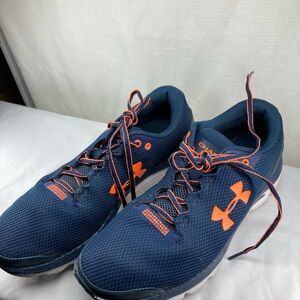 Under Armour Men's Navy and Orange Athletic Shoes